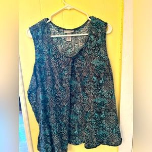 3X Bluegreen tank top